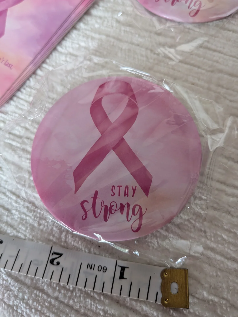 Pink Ribbon Breast Cancer Mirrors 10pk Individually Wrapped With Cards And Bags